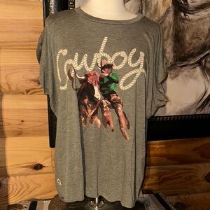 Olive Green Graphic Women's Tee